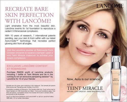 lancome teint miracle foundation in the united kingdom